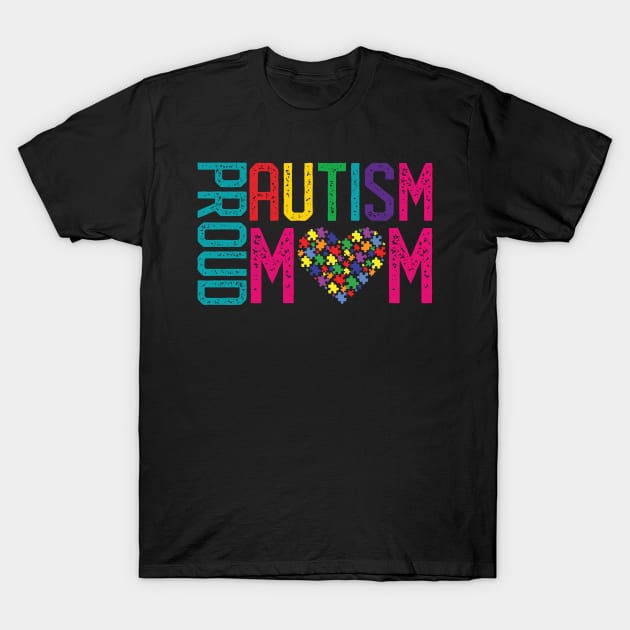 Proud Autism Mom Autism Awareness Day Month T-Shirt by mrsmitful01